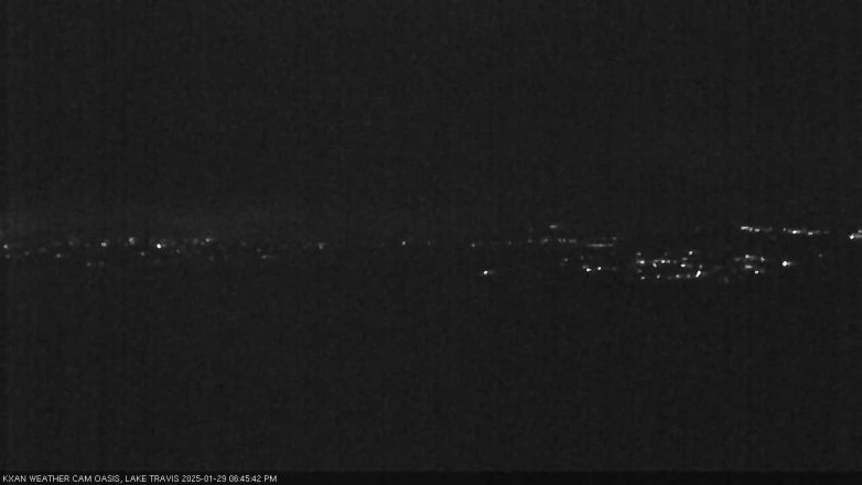 Lake Travis webcam, January 29, 2025 6:45 PM CT