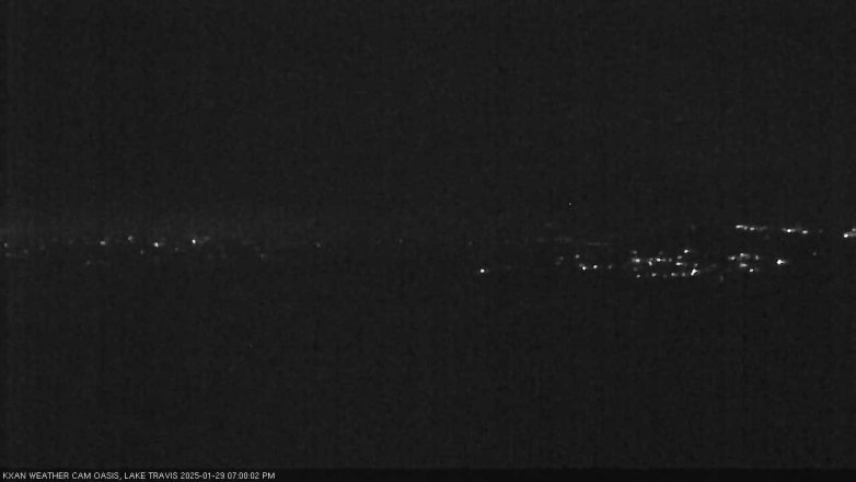 Lake Travis webcam, January 29, 2025 7:00 PM CT