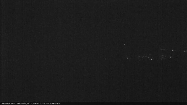 Lake Travis webcam, January 29, 2025 7:45 PM CT