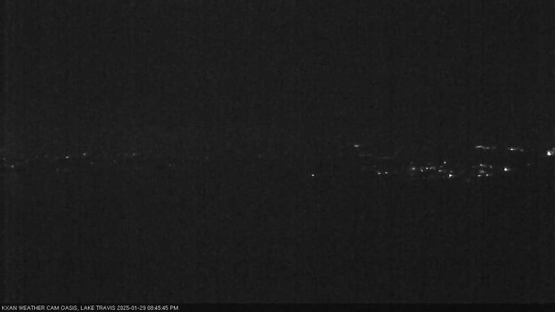 Lake Travis webcam, January 29, 2025 8:45 PM CT