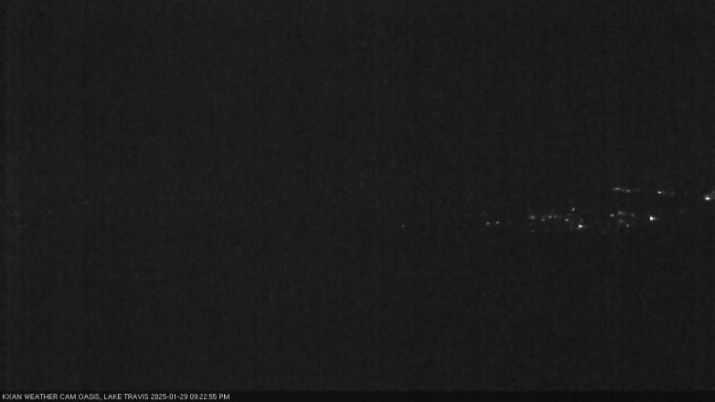 Lake Travis webcam, January 29, 2025 9:25 PM CT