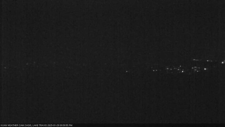 Lake Travis webcam, January 29, 2025 10:00 PM CT