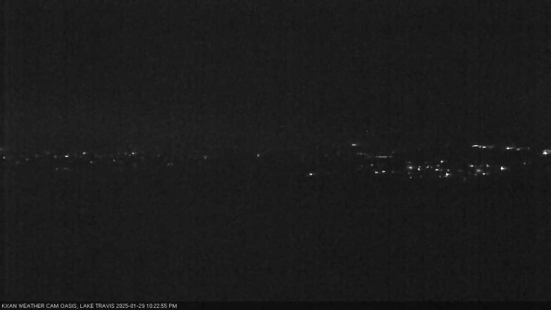Lake Travis webcam, January 29, 2025 10:25 PM CT