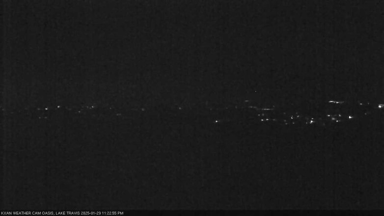 Lake Travis webcam, January 29, 2025 11:25 PM CT
