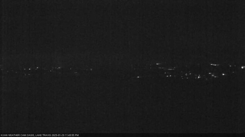 Lake Travis webcam, January 29, 2025 11:45 PM CT