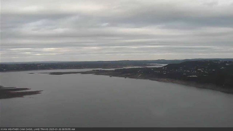 Lake Travis webcam, January 30, 2025 9:00 AM CT