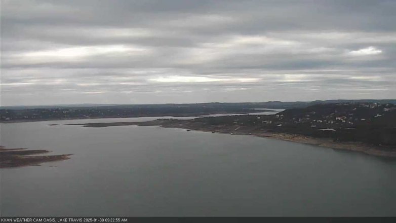 Lake Travis webcam, January 30, 2025 9:25 AM CT