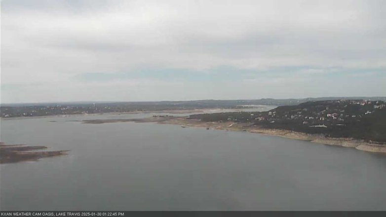 Lake Travis webcam, January 30, 2025 1:25 PM CT