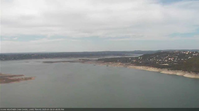 Lake Travis webcam, January 30, 2025 1:45 PM CT