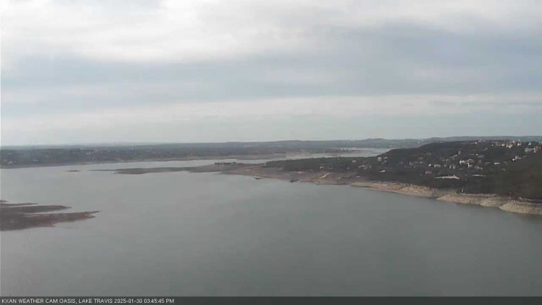 Lake Travis webcam, January 30, 2025 3:45 PM CT