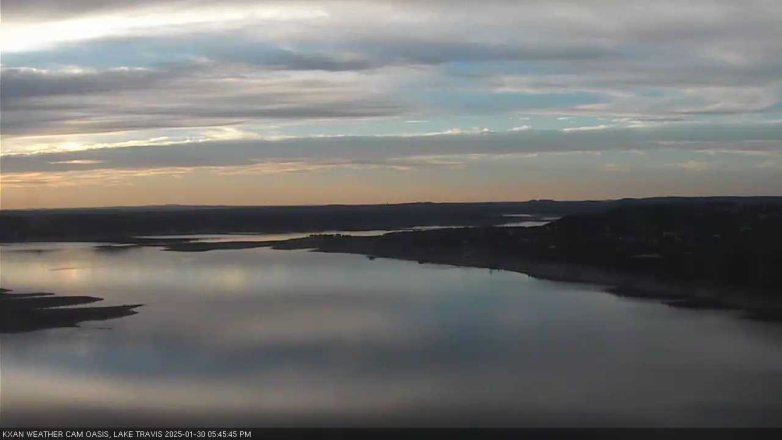 Lake Travis webcam, January 30, 2025 5:45 PM CT