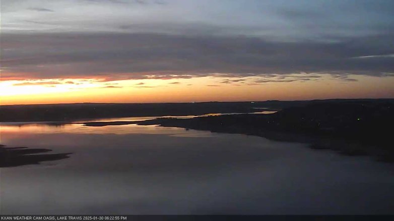 Lake Travis webcam, January 30, 2025 6:25 PM CT