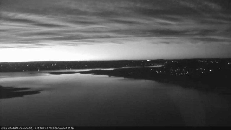Lake Travis webcam, January 30, 2025 6:45 PM CT