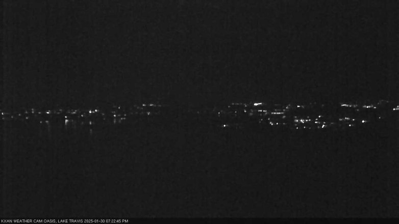 Lake Travis webcam, January 30, 2025 7:25 PM CT