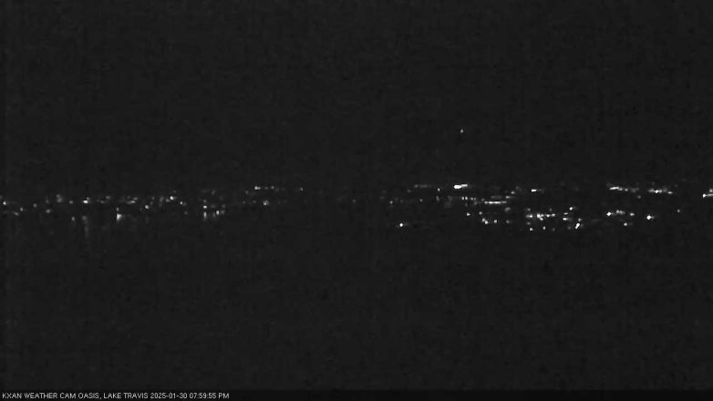 Lake Travis webcam, January 30, 2025 8:00 PM CT