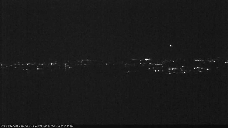 Lake Travis webcam, January 30, 2025 8:45 PM CT