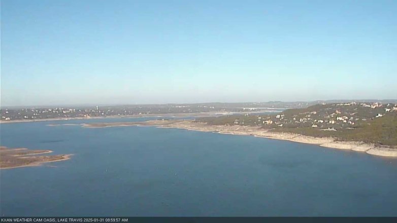 Lake Travis webcam, January 31, 2025 9:00 AM CT