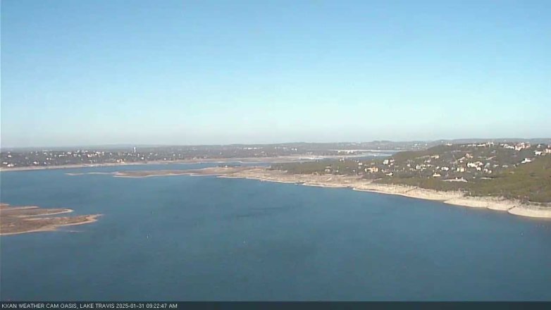 Lake Travis webcam, January 31, 2025 9:25 AM CT