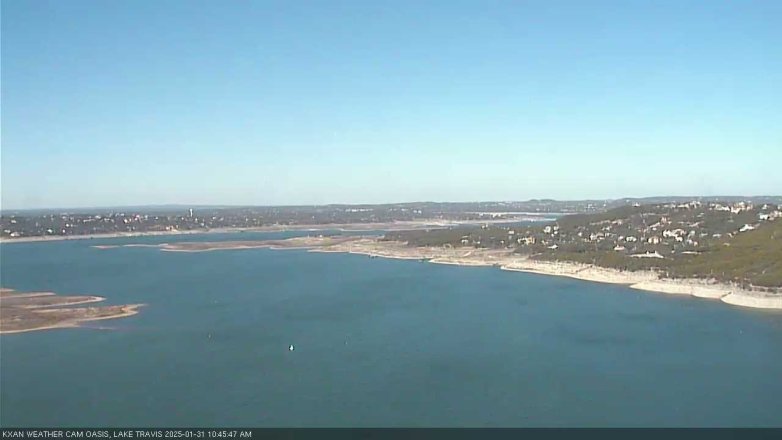 Lake Travis webcam, January 31, 2025 10:45 AM CT