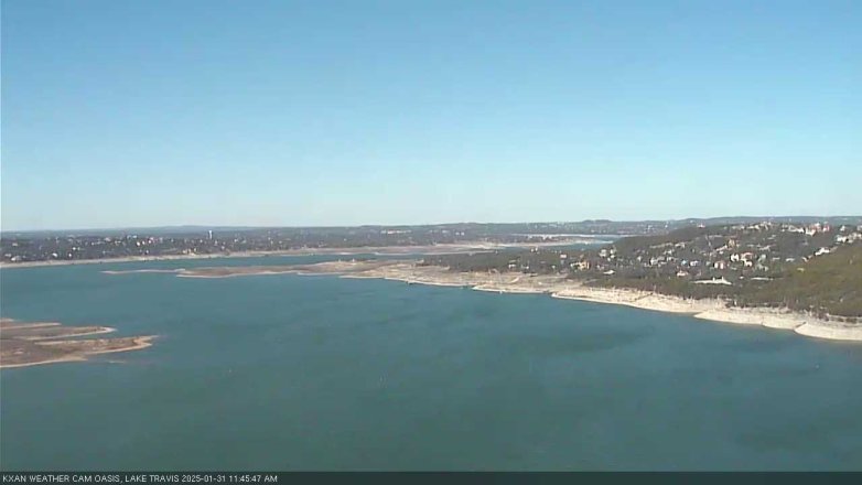 Lake Travis webcam, January 31, 2025 11:45 AM CT