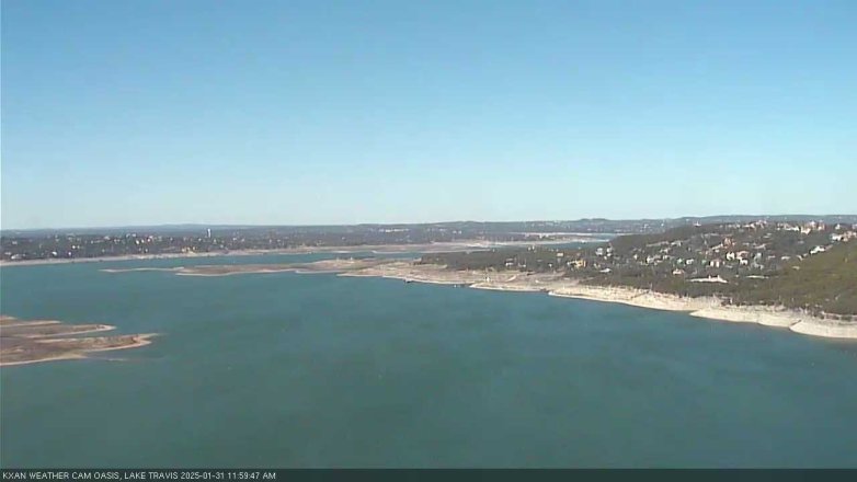 Lake Travis webcam, January 31, 2025 12:00 PM CT
