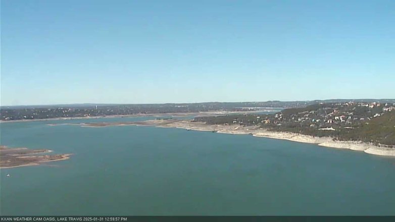 Lake Travis webcam, January 31, 2025 1:00 PM CT
