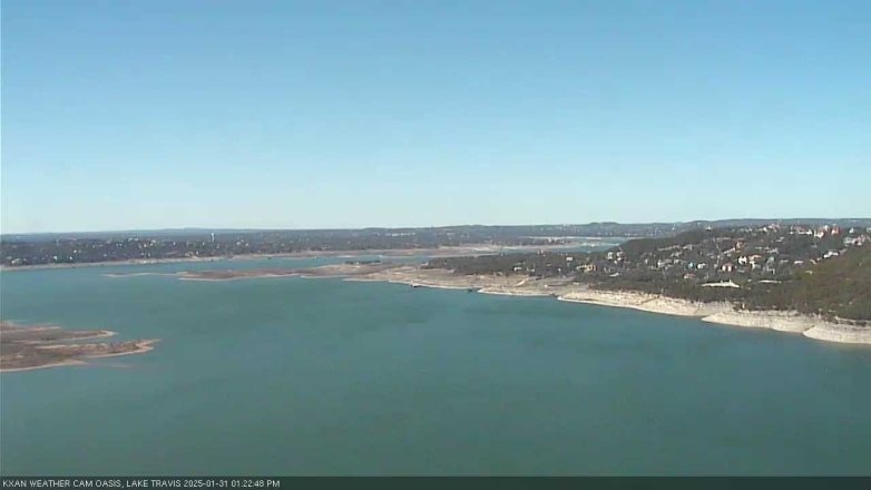 Lake Travis webcam, January 31, 2025 1:25 PM CT