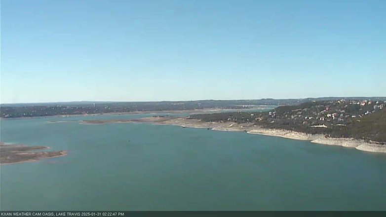Lake Travis webcam, January 31, 2025 2:25 PM CT