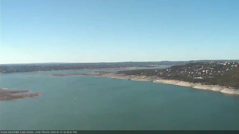 Lake Travis webcam, January 31, 2025 2:45 PM CT