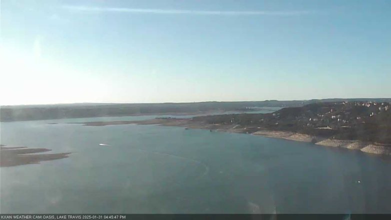 Lake Travis webcam, January 31, 2025 4:45 PM CT