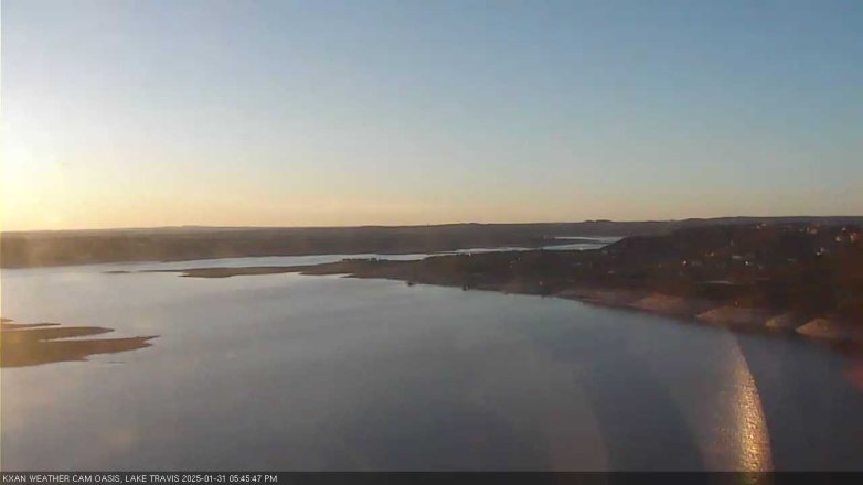 Lake Travis webcam, January 31, 2025 5:45 PM CT