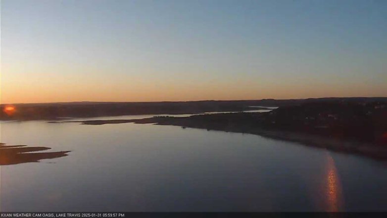 Lake Travis webcam, January 31, 2025 6:00 PM CT