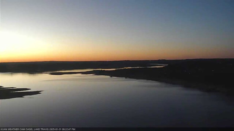 Lake Travis webcam, January 31, 2025 6:25 PM CT