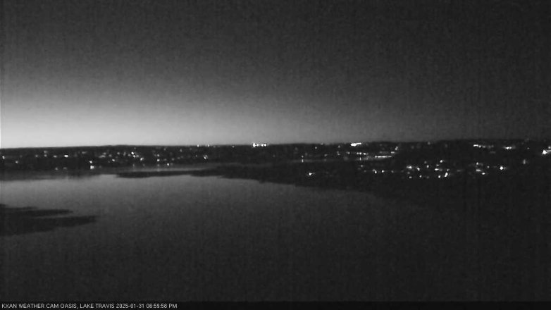 Lake Travis webcam, January 31, 2025 7:00 PM CT