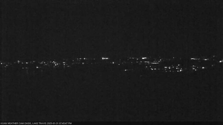 Lake Travis webcam, January 31, 2025 7:45 PM CT