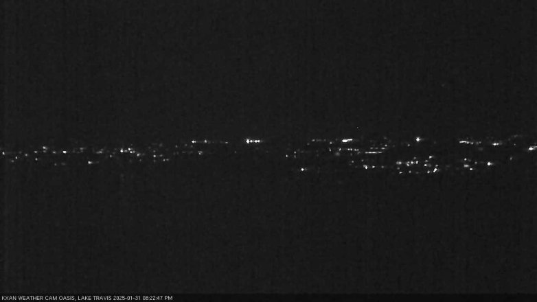 Lake Travis webcam, January 31, 2025 8:25 PM CT
