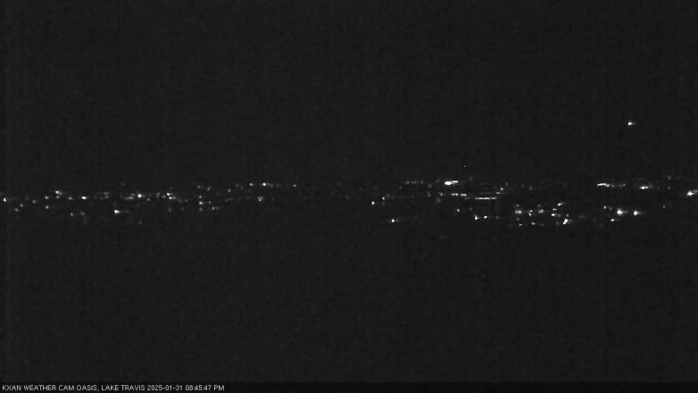 Lake Travis webcam, January 31, 2025 8:45 PM CT