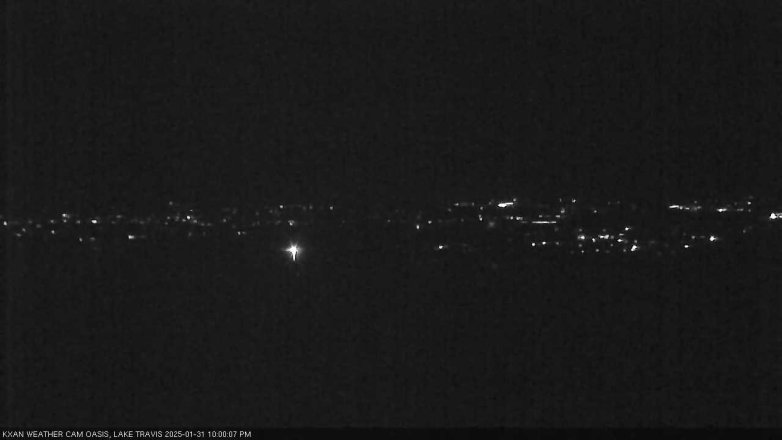 Lake Travis webcam, January 31, 2025 10:00 PM CT