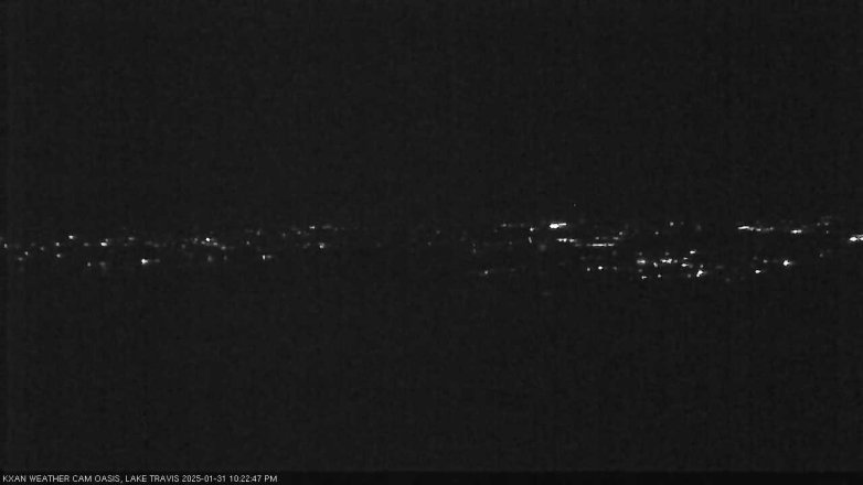 Lake Travis webcam, January 31, 2025 10:25 PM CT