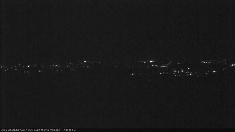 Lake Travis webcam, January 31, 2025 11:00 PM CT