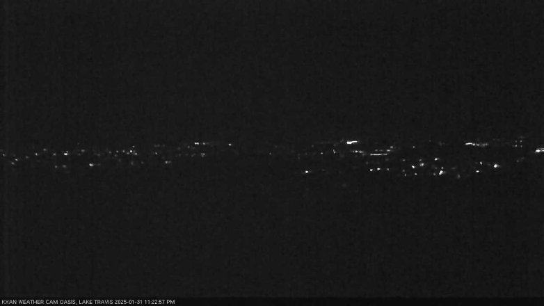 Lake Travis webcam, January 31, 2025 11:25 PM CT