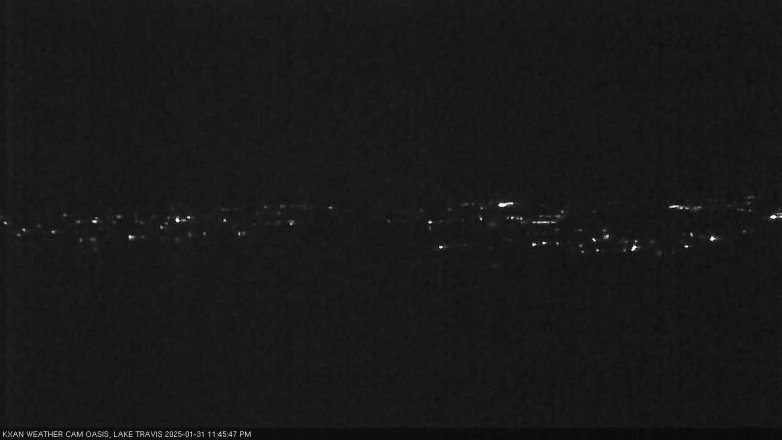 Lake Travis webcam, January 31, 2025 11:45 PM CT