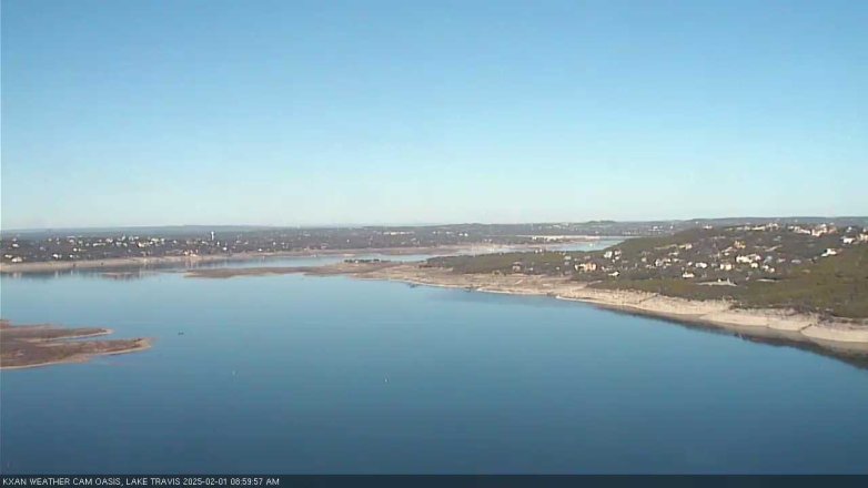 Lake Travis webcam, February 1, 2025 9:00 AM CT