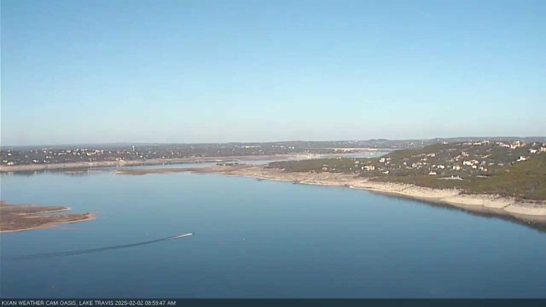 Lake Travis webcam, February 2, 2025 9:00 AM CT
