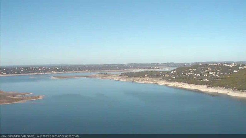 Lake Travis webcam, February 2, 2025 10:00 AM CT