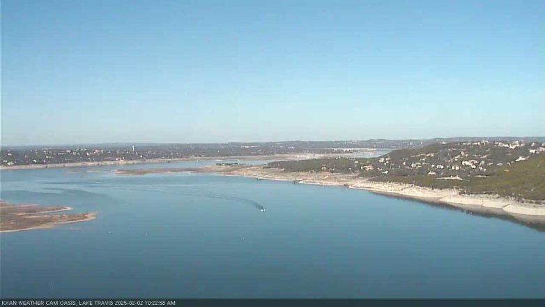 Lake Travis webcam, February 2, 2025 10:25 AM CT