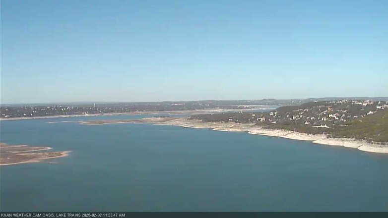Lake Travis webcam, February 2, 2025 11:25 AM CT