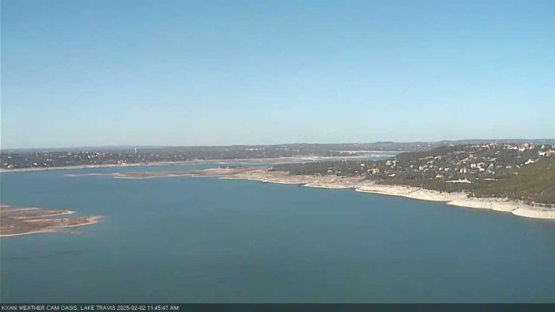 Lake Travis webcam, February 2, 2025 11:45 AM CT