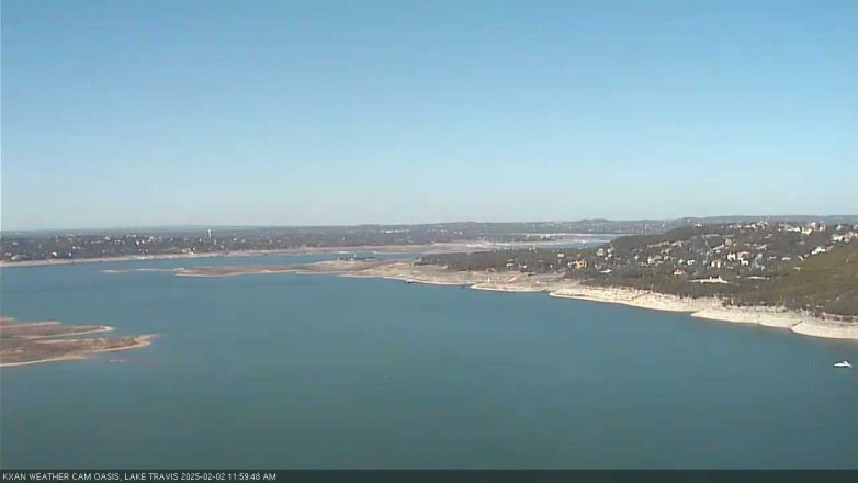 Lake Travis webcam, February 2, 2025 12:00 PM CT