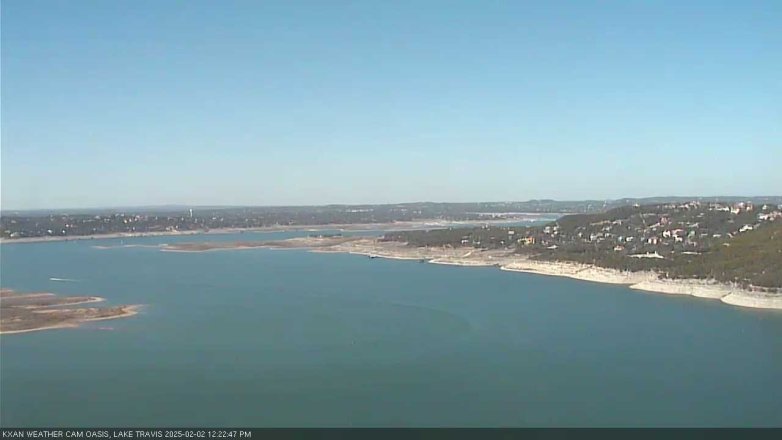 Lake Travis webcam, February 2, 2025 12:25 PM CT